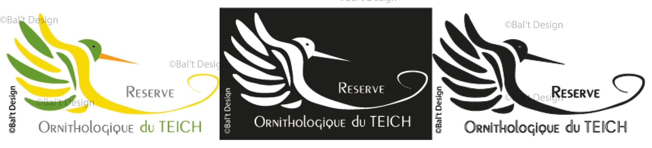 Logos Reserve Teich - montage 3 photos logos