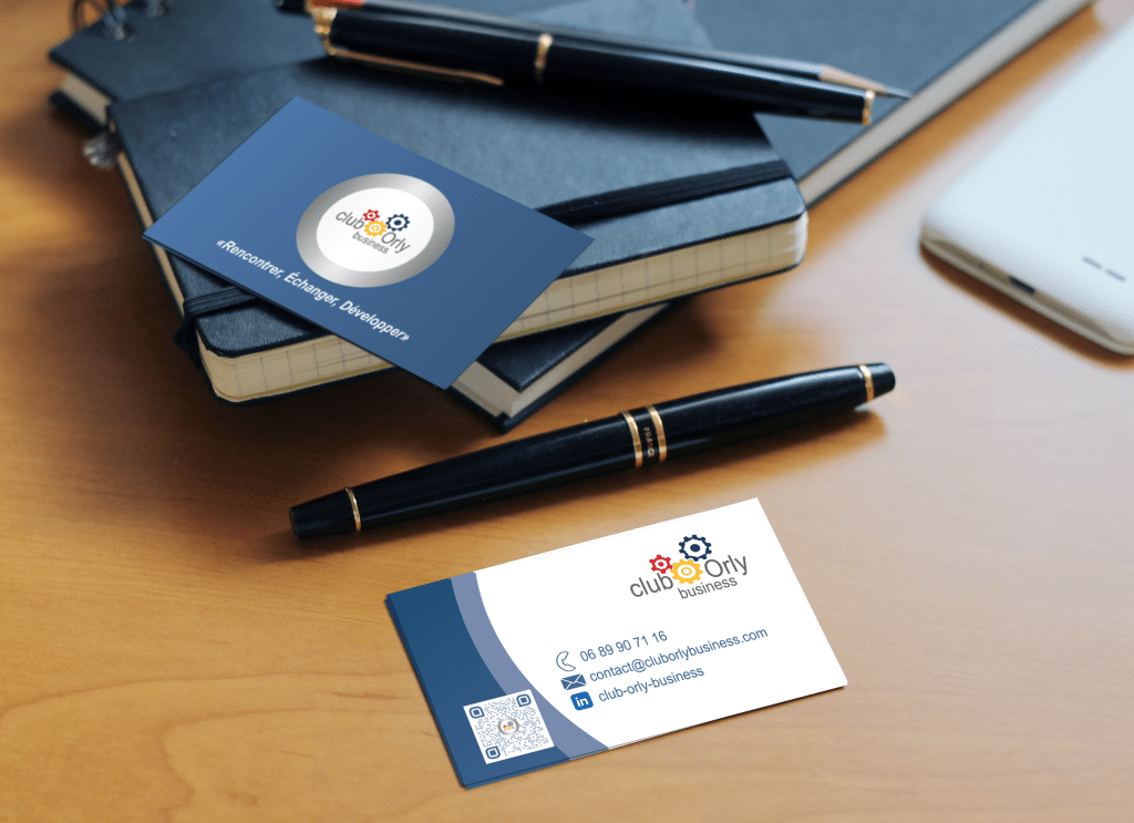 Image représentant la carte de visite recto/verso du Club Orly Business