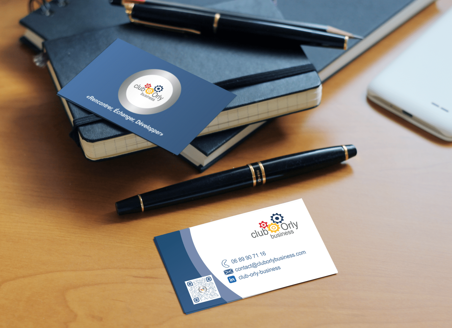 Image représentant la carte de visite recto/verso du Club Orly Business