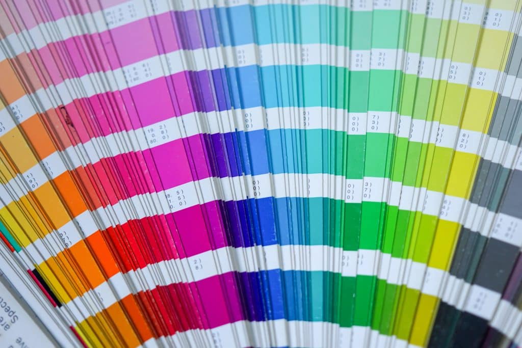 Photo illustrant un nuancier de couleurs