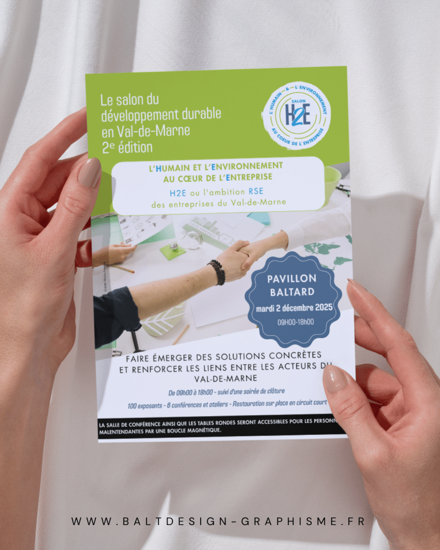 Mockup dy flyer du Salon H2E