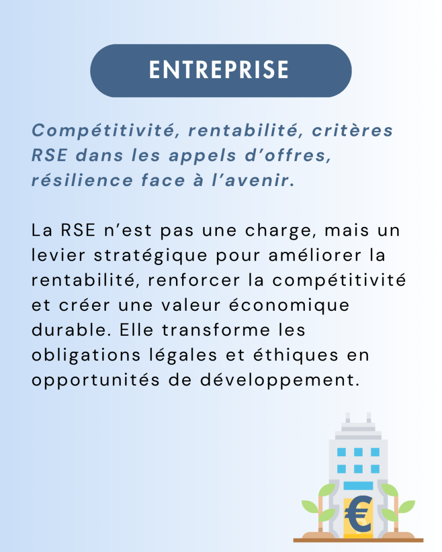 Descriptif RSE - Pilier Entreprise