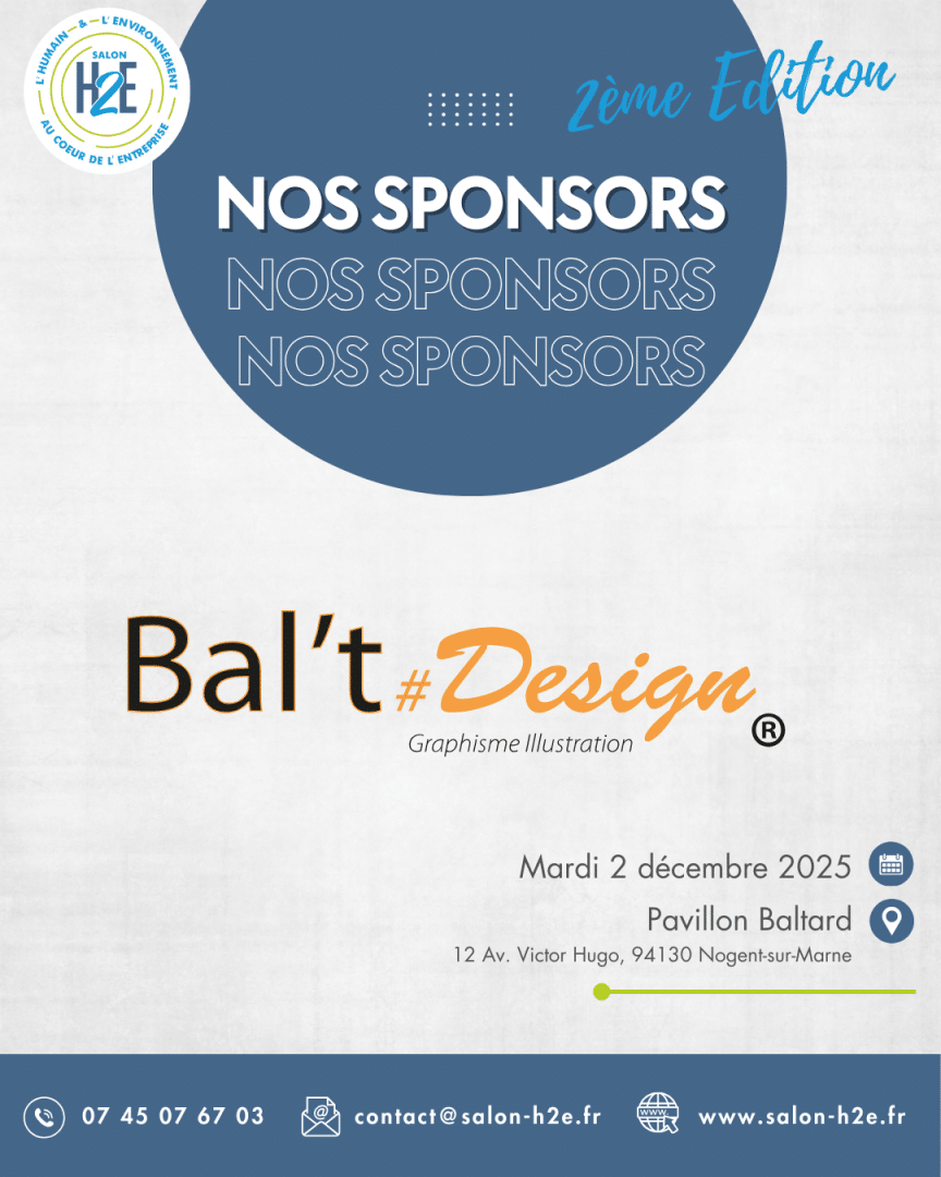 Visuel pour le carrousel Linkedin des Sponsor. Ici logo Bal't Design