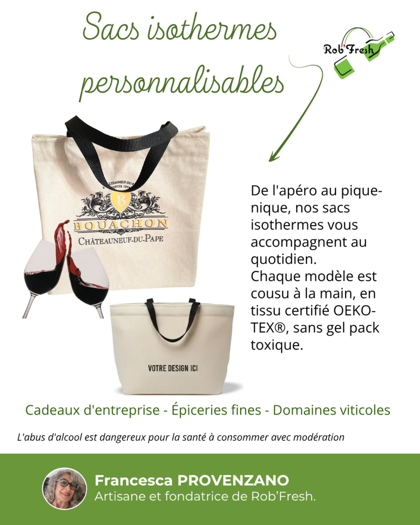 Détail des sacs personnalisables