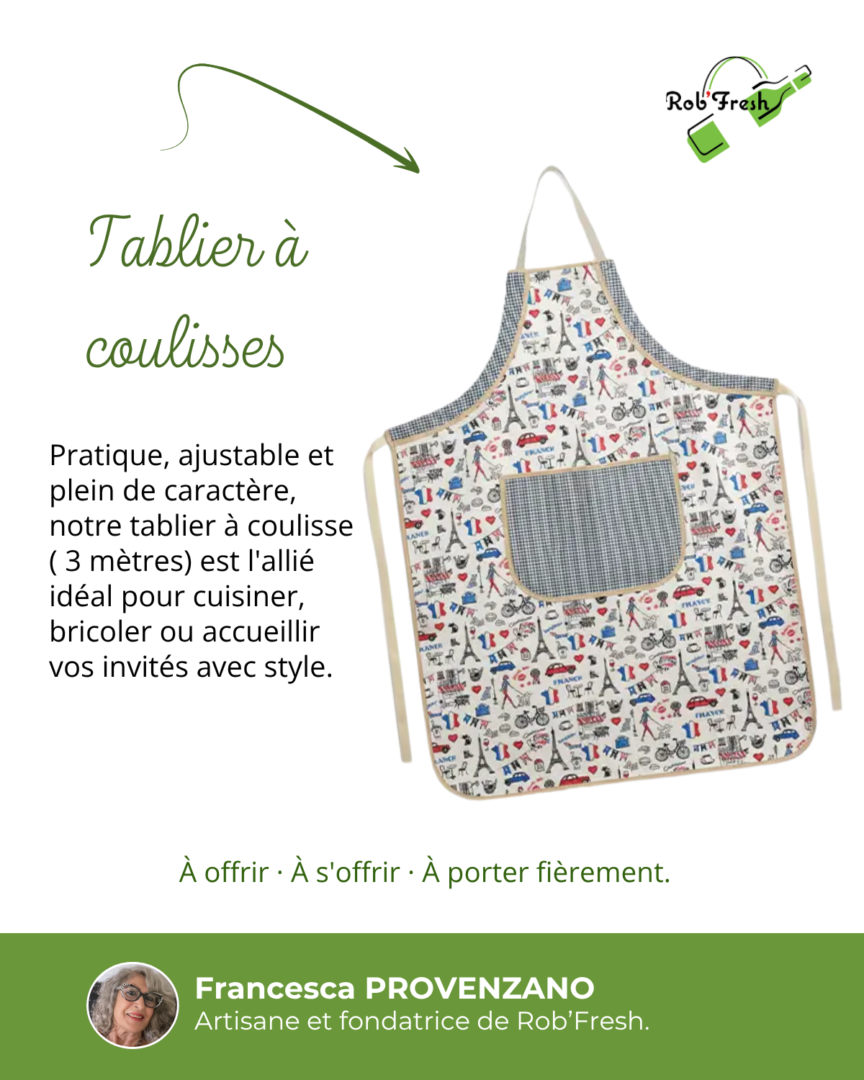 Détail du produit tablier à coulisses