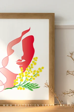 Mockup Illustration Ode à la Femme