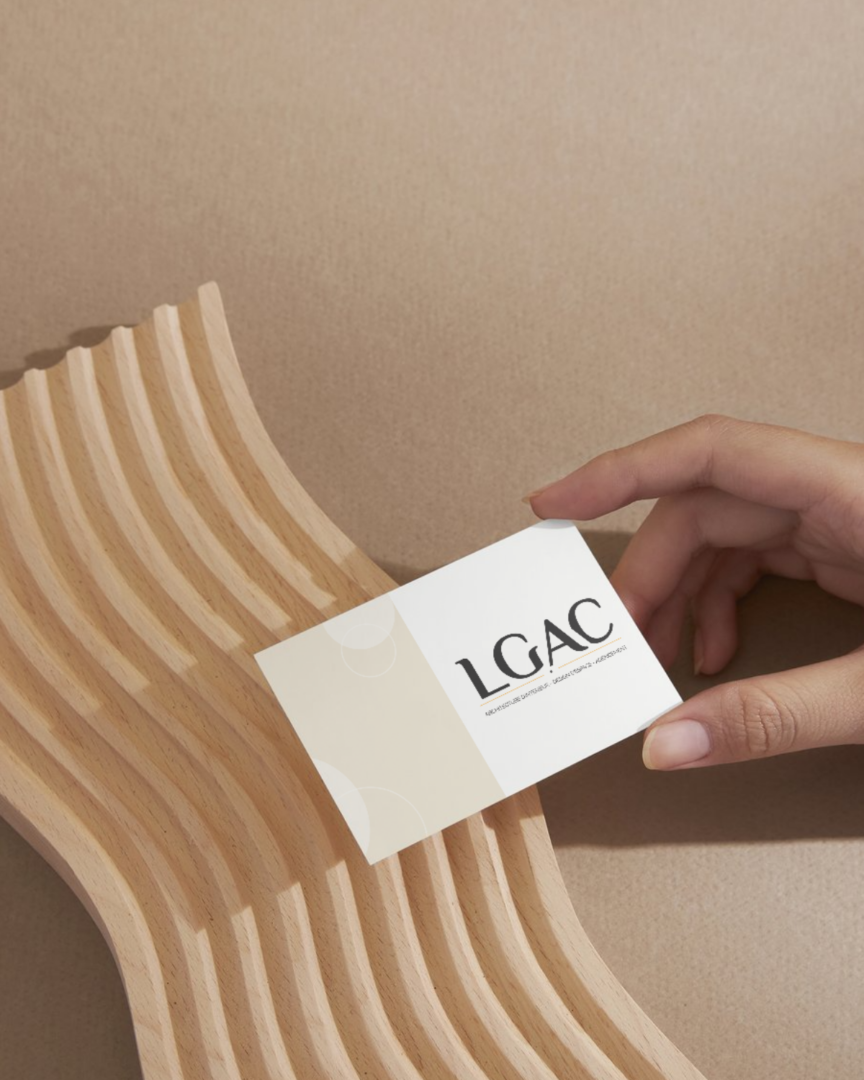 Mockup présentation carte de visite LGAC