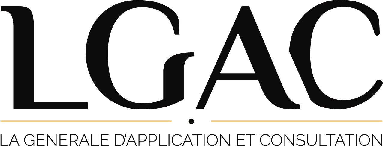 Logo LGAC bâtiment version horizontal avec baseline